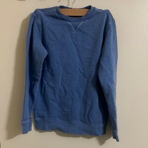 EUC Cyrillus Blue Crewneck Pullover Cotton Sweater size‎ 12